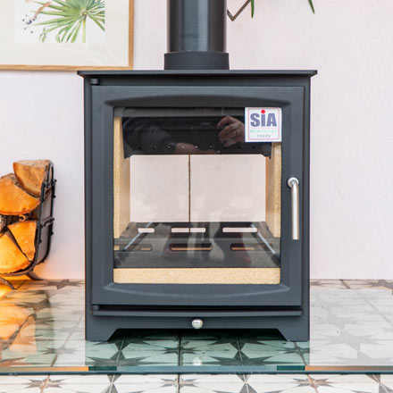 Hampton double-sided Ecodesign-ready Defra-approved wood burning stove