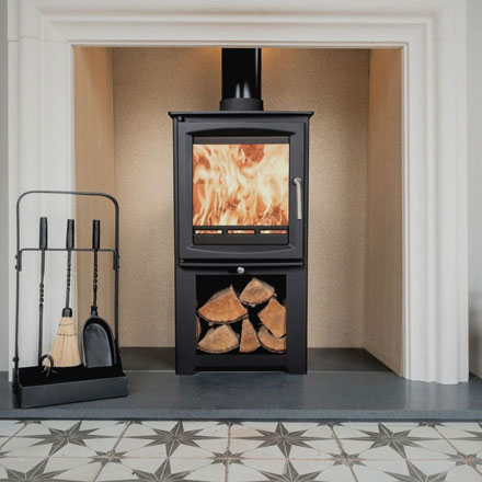 5kw small wood burning stove with stand