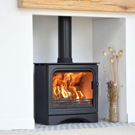 Signature Wide Ecodesign-ready Defra-approved wood burning stove