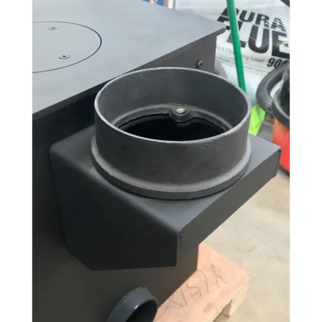 5" Vertical Rear Flue Box - 90 Degree Flue Box