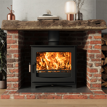 Panoramic 9 Defra-approved 7kw Ecodesign Ready multi fuel stove